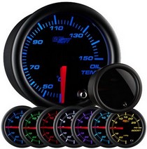 All Cars (Universal), All Jeeps (Universal), All Muscle Cars (Universal), All SUVs (Universal), All Trucks (Universal), All Vans (Universal) Glowshift Tinted 7 Color Oil Temp Gauge - Celsius