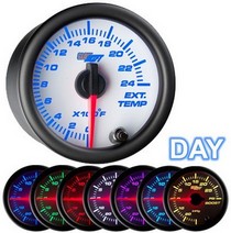 All Cars (Universal), All Jeeps (Universal), All Muscle Cars (Universal), All SUVs (Universal), All Trucks (Universal), All Vans (Universal) Glowshift White 7 Color Exhaust Temp Gauge (2400F)