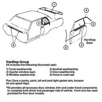 67 Camaro Coupe (Exc. RS) Goodmark Weatherstrip Kit