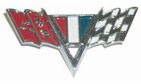 64-67 Chevelle, 67 Camaro Goodmark Fender Emblem V-Flags