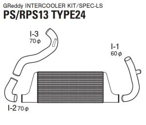 91-98 Nissan Silvia / 240SX Greddy Intercooler Kit