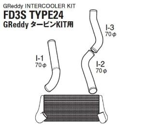 91-02 Mazda RX7 Greddy Intercooler Kit