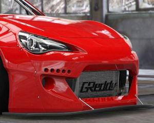 SCION FRS 12-16, SUBARU BRZ 12-16 Rocket Bunny 86/Frs/Brz V2 Frt Splitter