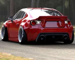 SCION FRS 12-16, SUBARU BRZ 12-16 Pandem 86/Frs/Brz V3 Ducktail Wing