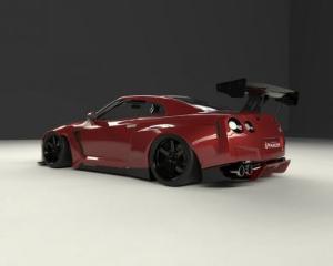 NISSAN SKYLINE GTR R35 09-16 Pandem R35 Rear Fenders