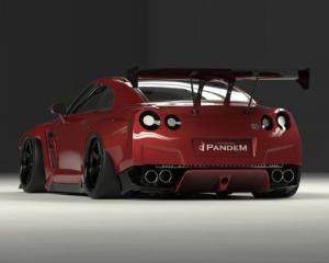 NISSAN SKYLINE GTR R35 09-16 Pandem R35  Gt Wing (Frp)