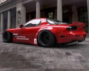 MAZDA RX-7 92-02 FD3S Rocket Bunny Fd3s V2 Rear Fenders