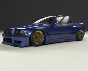 BMW 3 Series Coupe E36 90-99 Pandem Bmw E36 Front Fenders