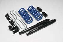 04-06 Ram SRT-10 Viper Reg Cab Ground Force Lowering Kit - Coils, Rear Blocks, Rear Blocks, Bump Stops, Rear Shocks, Hardware (Front Drop: 1