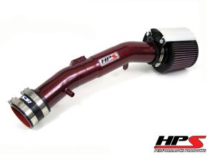 2004-2008 Nissan Maxima V6 3.5L HPS Shortram Air Intake + Heat Shield Red 