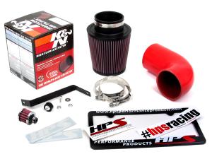 2009-2012 Hyundai Genesis Sedan 3.8L V6 HPS Silicone Air Intake Kit Cool Ram Red 