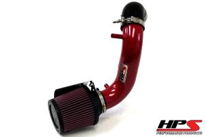 1991-2001 Jeep Cherokee 4.0L I6 HPS Shortram Air Intake + Heat Shield Red 