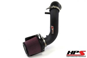 1991-2001 Jeep Cherokee 4.0L I6 HPS Shortram Air Intake + Heat Shield Black 