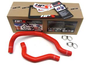 88-91 Honda Civic with B16 HPS Radiator Hose - (Red)