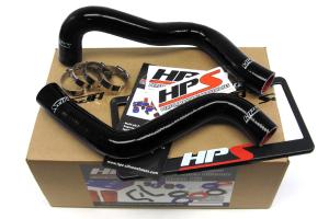 2004-2011 Mazda RX8 HPS Black Silicone Radiator Hose Kit Coolant - Black