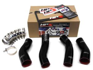 1990-1996 Nissan 300ZX Twin Turbo HPS Black Silicone Intercooler Turbo Hose Kit - Black