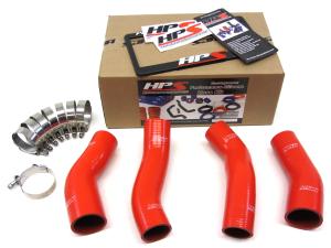 1990-1996 Nissan 300ZX Twin Turbo HPS Red Silicone Intercooler Turbo Hose Kit - Red