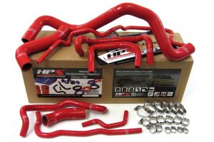 1999-2006 Volkswagen Golf Mk4 1.8T Turbo Left Hand Drive HPS Red MK4 Silicone Radiator Hose Kit Coolant - Red