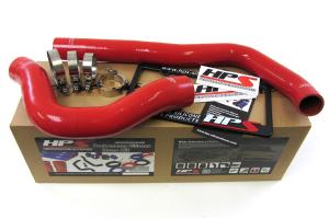 1999-2002 Dodge Ram Pickup 5.9L Diesel Cummins HPS Red Silicone Radiator Hose Kit Coolant - Red