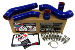 0 Mitsubishi EVO 10 US-Spec HPS Blue EVO 10 Silicone Intercooler Turbo Hose Kit - Blue