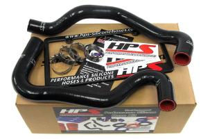 2011-2013 Ford Fiesta 1.6L HPS Black Silicone Radiator Hose Kit Coolant - Black