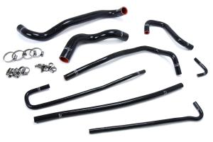 1997-2004 Chevy Corvette 5.7L LS1 / LS6 V8 (Base and Z06) HPS Black Silicone Radiator + Heater Hose Kit Coolant - Black