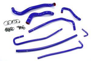 1997-2004 Chevy Corvette 5.7L LS1 / LS6 V8 (Base and Z06) HPS Blue Silicone Radiator + Heater Hose Kit Coolant - Blue