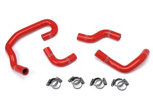 1990-1995 Toyota 4Runner 3.0L V6 Left Hand Drive without Rear Heater HPS Red Silicone Heater Coolant Hose Kit - Red