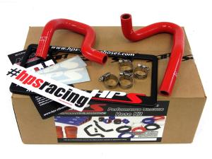 2010-2014 Hyundai Genesis Coupe 2.0T Turbo 4Cyl Left Hand Drive HPS Red Silicone Heater Coolant Hose Kit - Red