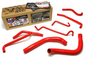 2011-2014 Ford Mustang 3.7L V6 HPS Red Silicone Radiator + Heater Hose Kit Coolant - Red