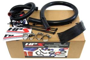 1991-2001 Jeep Cherokee XJ 4.0L HPS Black Silicone Heater Coolant Hose Kit - Black