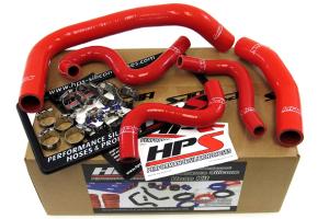 1985-1987 Toyota Corolla AE86 4A-GEU Left Hand Drive HPS Red AE86 Silicone Radiator + Heater Hose Kit Coolant - Red