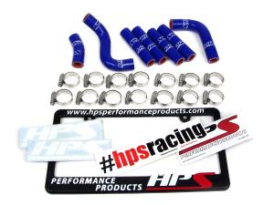 1996-1997 Lexus LX450 FJ80 4.5L I6 HPS Blue FJ80 Silicone Pesky Heater Coolant Hose Kit - Blue