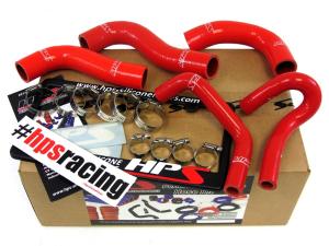 1994-1997 Mazda Miata 1.8L HPS Red Silicone Radiator + Heater Hose Kit Coolant - Red