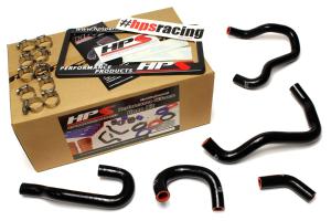 2006-2009 Honda S2000 HPS S2K Black Silicone Heater Coolant Hose Kit - Black