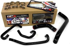 2001-2003 Toyota Sequoia 4.7L V8 Left Hand Drive HPS Black Silicone Radiator + Heater Hose Kit Coolant - Black