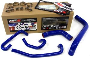 2001-2003 Toyota Sequoia 4.7L V8 Left Hand Drive HPS Blue Silicone Radiator + Heater Hose Kit Coolant - Blue