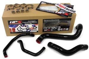 2012-2014 Toyota Sequoia 5.7L V8 Left Hand Drive HPS Black Silicone Radiator + Heater Hose Kit Coolant - Black