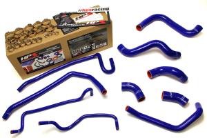 2011-2014 Ford Mustang GT 5.0L V8 (includes Boss 302) HPS Blue Silicone Radiator + Heater Hose Kit Coolant - Blue