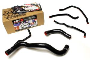 2011-2015 Scion tC HPS Black Complete Silicone Radiator Hose Kit Coolant 2nd Gen - Black