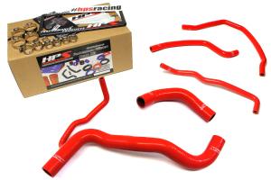 2011-2015 Scion tC HPS Red Complete Silicone Radiator Hose Kit Coolant 2nd Gen - Red