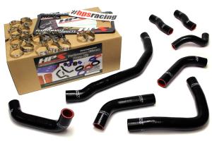 1990-1999 Toyota MR2 3SGTE Turbo HPS Black 3SGTE Silicone front radiator + rear engine Hose Kit Coolant - Black