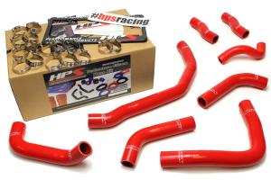 1990-1999 Toyota MR2 3SGTE Turbo HPS Red 3SGTE Silicone front radiator + rear engine Hose Kit Coolant - Red