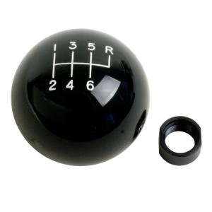 1997-2004 Chevrolet Corvette, 6 Speed Manual, SAE 9/16-18 threads, With upper right reverse location Hurst Knob - Black