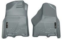 09-15 Ford Flex Husky Floor Liners - Front, Grey