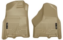 09-15 Ford Flex Husky Floor Liners - Front, Tan