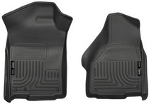 02-08 Dodge Ram 1500 Quad Cab Pickup, 09-16 Dodge Ram 1500 Quad Cab Pickup Husky Floor Liners - Front, Black