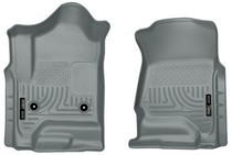 15-16 Chevrolet Tahoe, 14-16 GMC Sierra 1500 Crew Cab Pickup, 15-16 Chevrolet Suburban, 14-16 Chevrolet Silverado 1500 Crew Cab Pickup, 15-16 GMC Yukon, 15-16 Cadillac Escalade Husky Floor Liners - Front, Grey