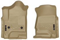 15-16 Chevrolet Tahoe, 14-16 GMC Sierra 1500 Crew Cab Pickup, 15-16 Chevrolet Suburban, 14-16 Chevrolet Silverado 1500 Crew Cab Pickup, 15-16 GMC Yukon, 15-16 Cadillac Escalade Husky Floor Liners - Front, Tan