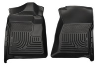 12-16 Ford F-350 Super Duty Standard Cab Pickup, 12-16 Ford F-250 Super Duty Standard Cab Pickup, 15-16 Ford F-450 Super Duty Standard Cab Pickup Husky Floor Liners - Front, Black